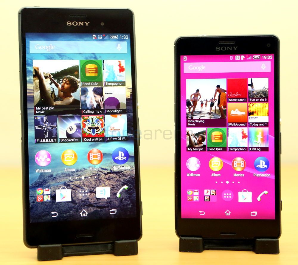 Perbedaan sony z3 dengan z3 compact