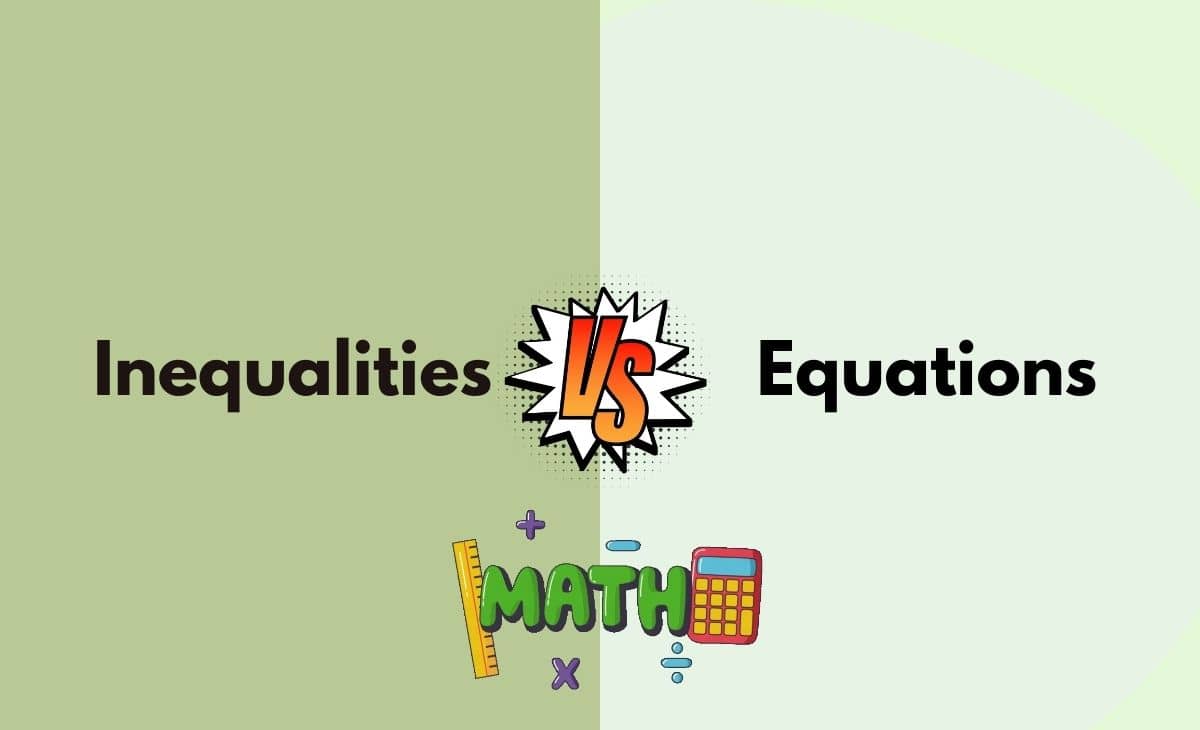 Inequalities equations between inequality difference