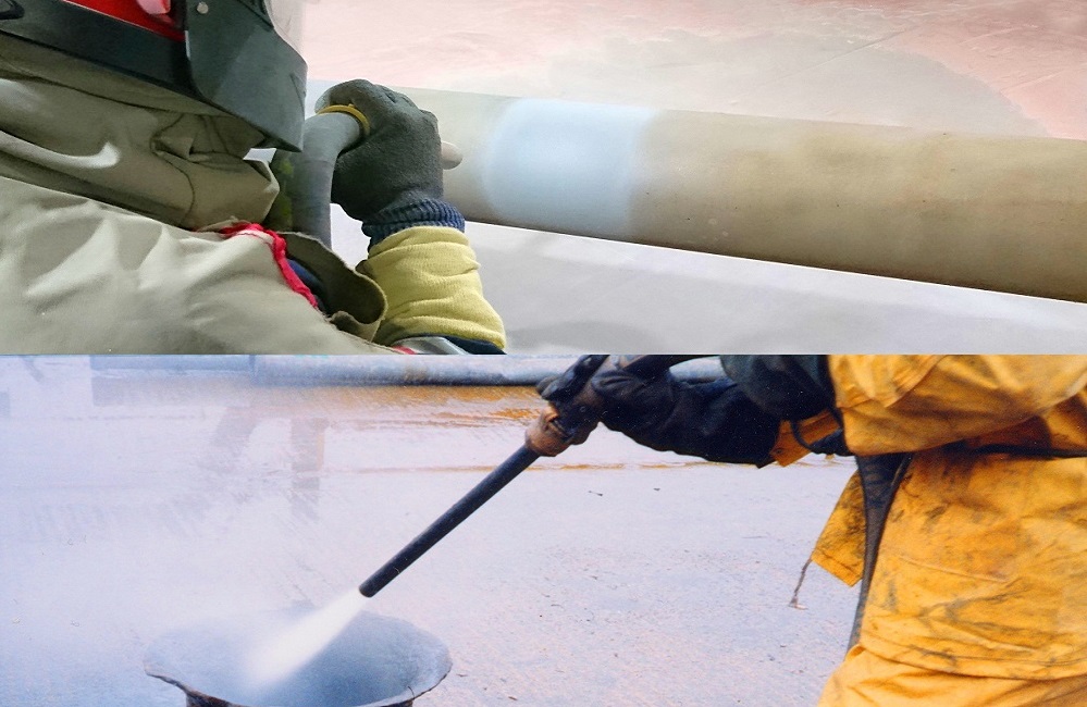 Blasting vs sand sandblasting vapor