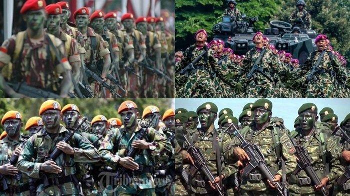 Perbedaan seragam tni ad al au